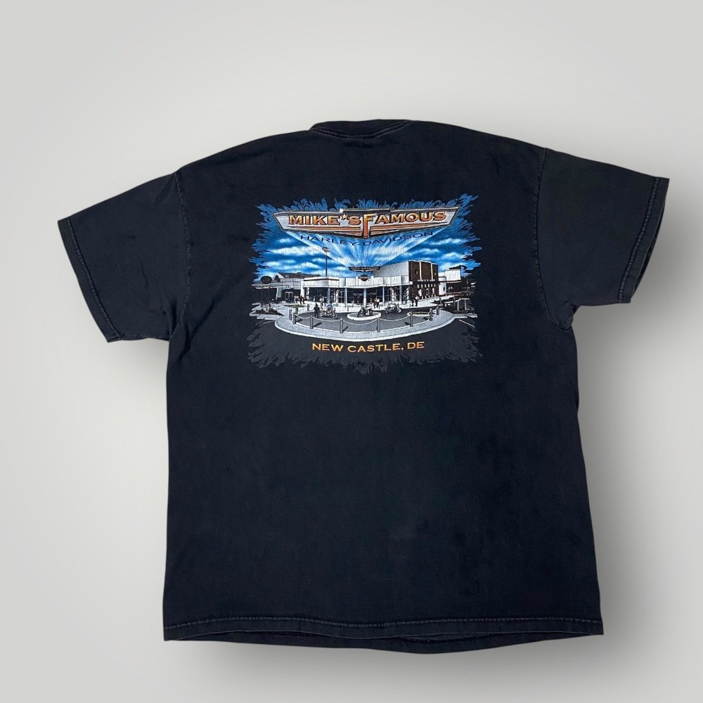 Mike's Famous‎ Harley Davidson Museum New Castle DE Graphic T-Shirt XL